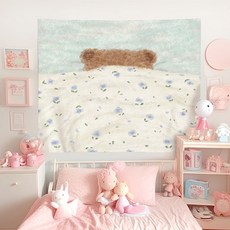 The Flow Commerce 軟萌感性動物居家裝飾掛布, 小熊