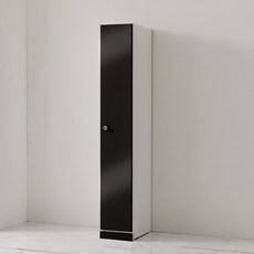 가구의가치 락카장 캐비넷 사물함 옷장 고객직접설치, UV 블랙, 1단