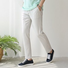 ManTime 男士 WBS 抗皺大尺碼鬆緊腰基本款西裝長褲