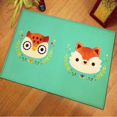 동물 일러스트 발매트, 여우부엉