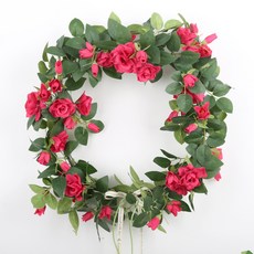 藤蔓玫瑰花環 180cm, 粉色的