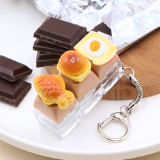 비단길 스윗초코 클리커 키보드 3구 키캡 키링