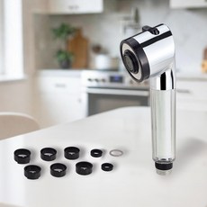 BK 필터 수압상승 주방헤드 + 호환젠더 6종 + 보조부속 3종 투손05 세트, 1세트