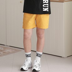 兒童涼感透氣梭織酷涼沙灘短褲