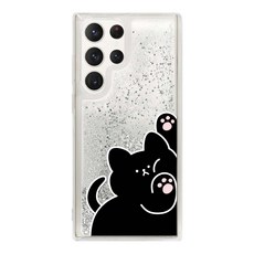 유스픽 짜부댕냥 글리터 휴대폰 케이스