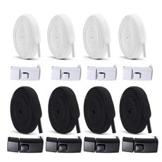 Elsso 免綁彈性頂級扣環式鞋帶 8件組