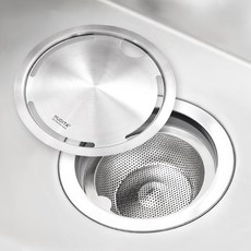 MUDITA Ribbon J 304不鏽鋼脫水機相容排水濾網 + 蓋子套組, 單一顏色, 1套
