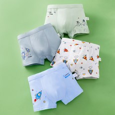 Aippum 男童宇宙少年棉質四角兒童內褲4件組 C60