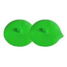 房屋造型氣孔矽膠鍋蓋 綠色, 27.5 x 25.5 x 2.5 厘米, 2個