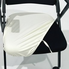 제이에스맘 가죽 PU 방수 식탁 의자 방석 커버, 1개, 아이보리