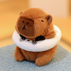 순잠 카피바라 비버 키링 수영튜브, 팬더(인형), 랜덤발송(랍스타 고리), 1개, 12cm