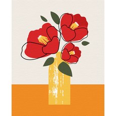 Play about 油畫點點畫DIY名畫繪製 40*50cm 山茶花花瓶, 1個, 混色