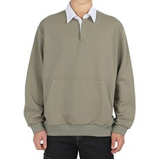 다꾸앙 남성용 티셔츠 오버핏 뉴진스 카라 맨투맨 E09E3_tm4350