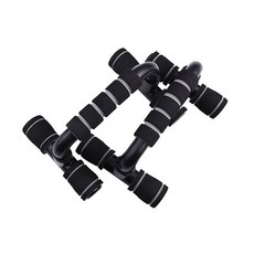 便攜式H型伏地挺身架 2入, 黑色, 單一商品