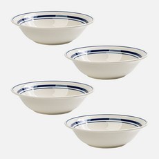 Kanesuzu Daily陶瓷圓盤 1號, 4個, 雪藍色