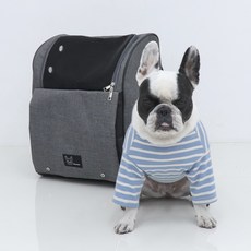 REDPUPPY 寵物高級擁抱後背包, 淺灰色