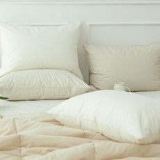 타카타카 WP워터쉴드 방수 베개커버 + 솜포함 세트, 크림아이보리, 1개