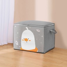 Darumi動物圖案棉被收納箱 535*430*400mm, 水平雞, 2個