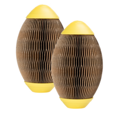 PETSMON 抓 抓 貓薄荷 抓球 貓 玩具 橢圓形, 混色, 2個