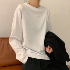 PEONIST 女款基本款圓領長袖T恤