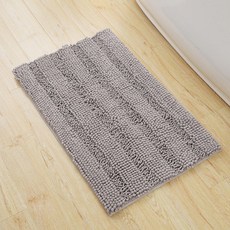 마켓에이 벨벳 셔닐 바닥매트 43 x 122 cm, 그레이, 1개