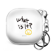 아이무이 갤럭시 버즈 프로 / 라이브 / 2 공용 투명 하드 케이스, 오늘은 뭐야