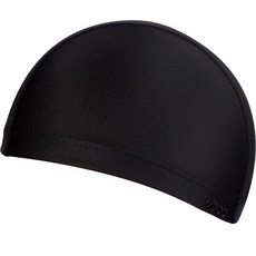 HOOG 成人彈性泳帽 SNE450, 黑色, 1個