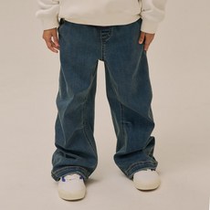 MARK GONZALES KIDS 兒童天使刷毛直筒牛仔褲