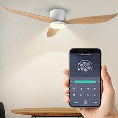 에어룩스 IOT v2 거실 천장 실링팬 131cm, 우드