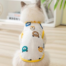 ARTIPET 寵物圖案輕薄透氣牽引胸背帶, 1個, 小熊