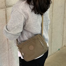 CCREANG 圓形迷你斜背包 K06, 棕色