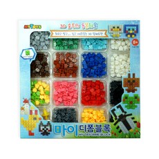 MYTOYS 3D森林動物村百變造型積木組 8mm, 混色