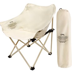 Camp Village Milky Way 折疊露營椅 + 收納袋套組, 1個, 象牙白