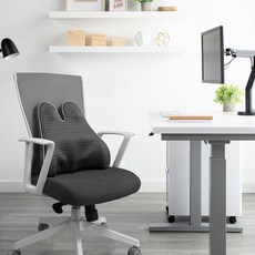 Lead home 芯貼合記憶海綿背墊 2p, 深灰色