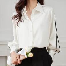 LUNAGIRL 線條雪紡衫