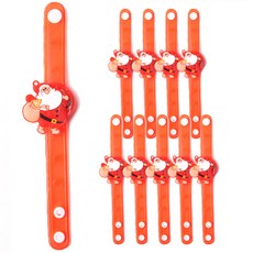 PARTYHAE LED 發光手環, 10個, 聖誕老人