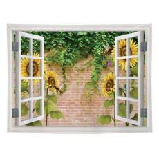 RaonToU 清新窗景大型掛毯, 5228