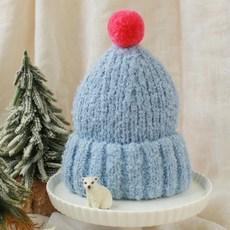 LuckyBambine 兒童冰淇淋毛球毛帽