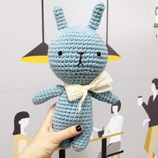 iHanco 뚱이 Big 鉤針編織 手工編織 DIY娃娃套組, 1套, 051 靛藍色