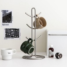 李女士 Stilen 全不鏽鋼塔式杯架, 銀, 1個