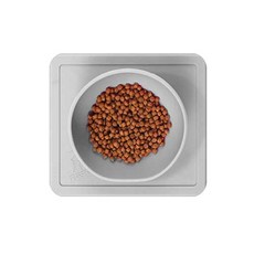 Meitoku寵物矽膠吸附餐具, 灰色的, 1個