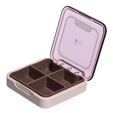 Aonten 透明藥盒 粉紅色, 1個