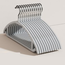 solve living 強力固定防肩角防滑衣架, 灰色, 20個