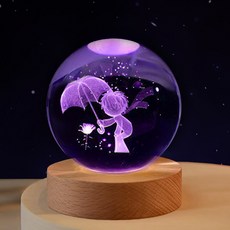 Yeonha 水晶球感性照明 變色氣氛燈 8cm + 禮物盒, 小王子
