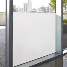 Sheet Nara 無膠靜電窗戶玻璃貼紙, 白色