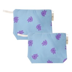 收納袋 2入, 淺紫色