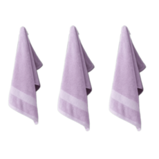 純棉毛巾, 丁香紫, 3個