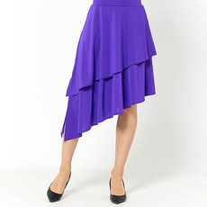 dancedome 水晶斜紋雙層裙 LDS12500, 深紫色