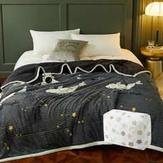 高密度軟毛毯+毛毯收納套組