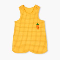 Uni FRIend 童款胡蘿蔔圖案格紋睡眠背心
